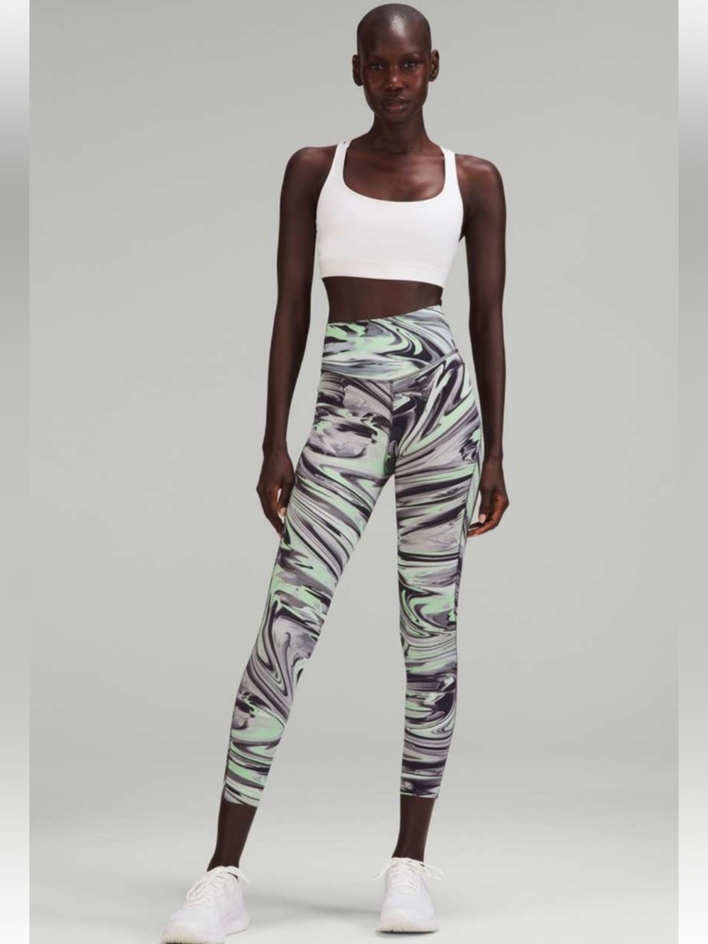 Lululemon Base Pace High-Rise Running 25" Paint Glide Warp Multi Leggings